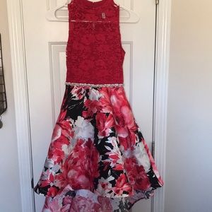 Little Girls high low semi formal dress size 16